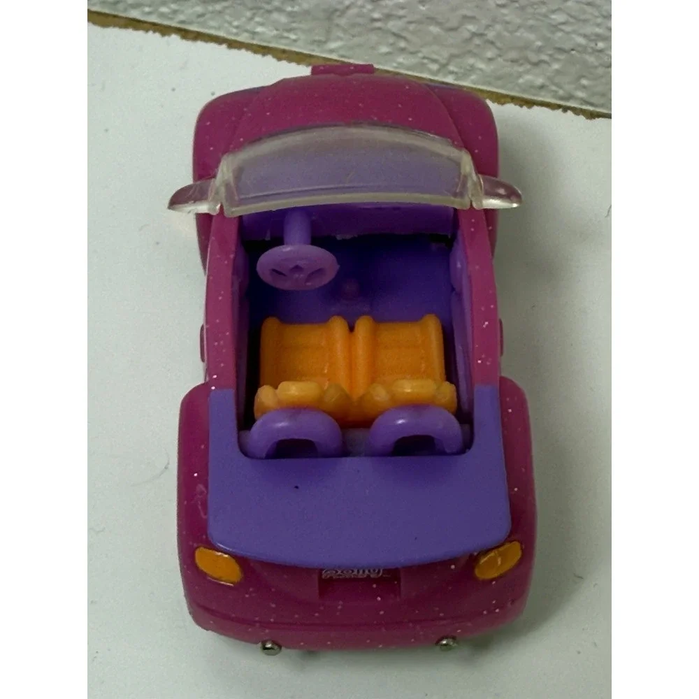 Mattel 2007 Polly Pocket Wheels Car #3 Convertible W/ Driver Figure